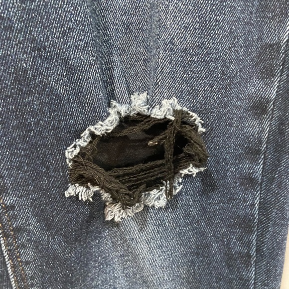 Old Navy Rockstar Super Skinny High Rise Secret Slim Pockets Blue Black Size 10 - Picture 3 of 13